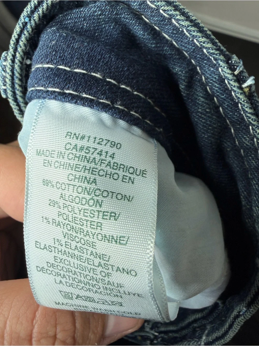 True Religion Men’s Cargo Jeans Blue Wash Size 36 Straight Leg